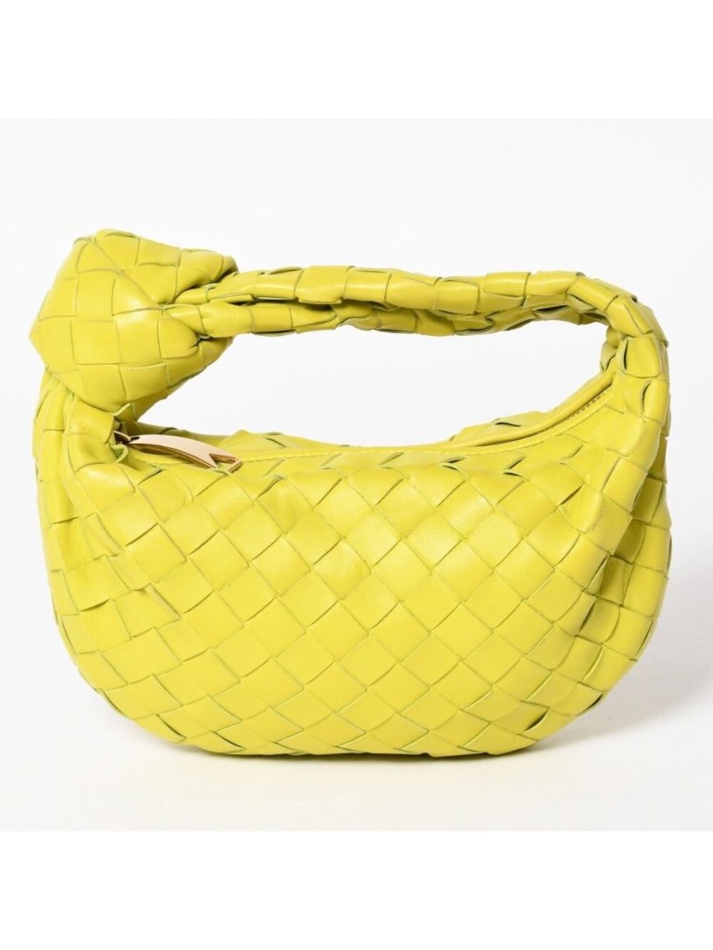 Bottega Veneta Mini Jodie Handbag Intrecciato Yellow Green